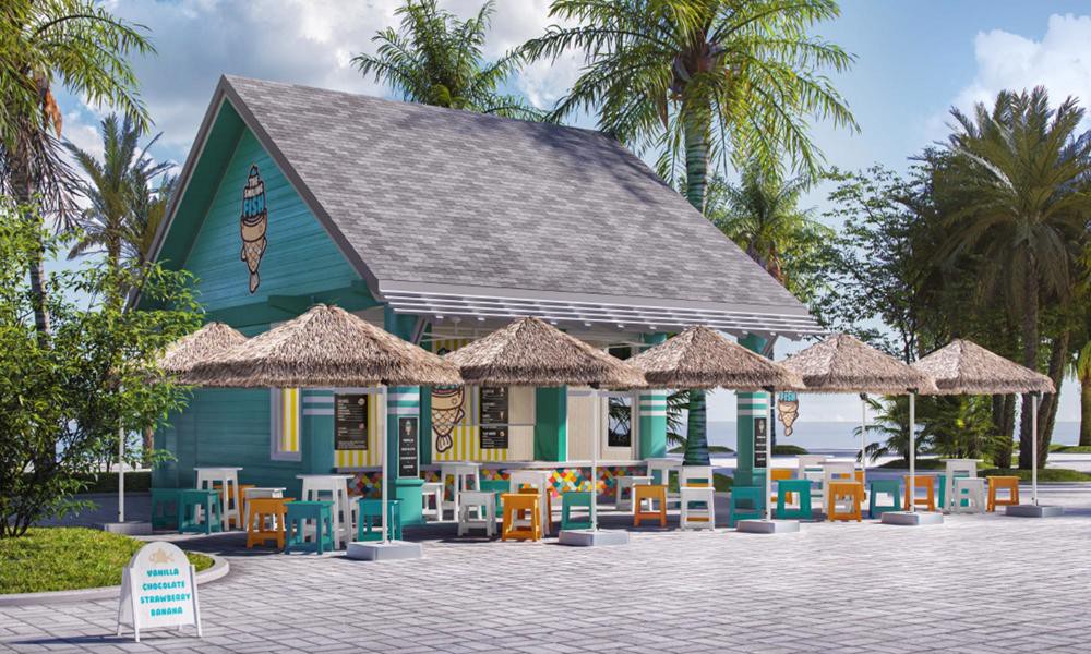 The Smiling Fish Ice Cream Parlor, Ocean Cay